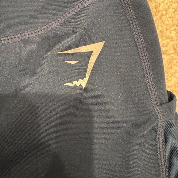 GYMSHARK Navy Blue Leggings - Picture 3 of 4